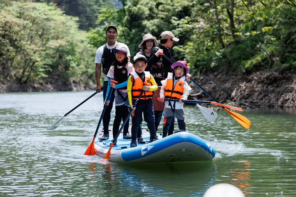 8.明神湖で冒険SUPツアーの画像